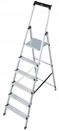 Drabina rozstawna wolnostojąca aluminiowa Solidy 6 stopni (126245)