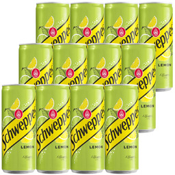 Schweppes Lemon Napój gazowany 330 ml x 12