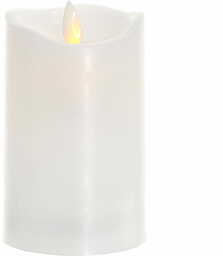 Świeca świeczka led plastik biały 12,5cm MSL023P