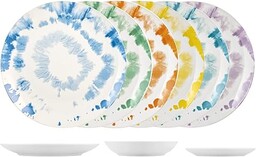 Home Tie&Bright Service Naczynia, Zestaw 18 sztuk, Porcelana,