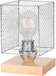 Lampa stołowa Norman Wood 1xE27 maks. 25W drewno