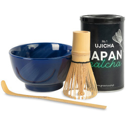 Zestaw matcha japońska Ujicha 80g czarka oraz akcesoria