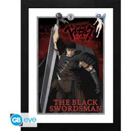 Plakat w ramce Berserk - The Black Swordsman