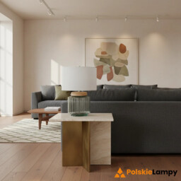 Lampa stołowa Luga szkło LUGA-TL-NATURAL - Elstead