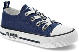 Granatowe Trampki Big Star Dziecięce Wsuwane Buty