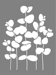Rayher 45110000 szablon Eukaliptus, 15,25 x 20,32 cm,