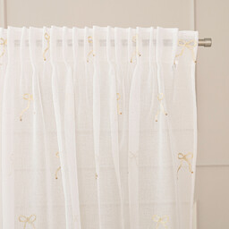 Markizeta KOKARDKA Firana gotowa na etaminie, haftowana,