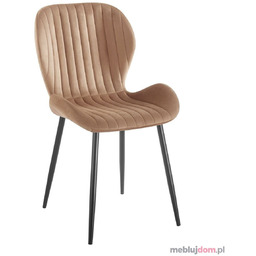 Krzesło K1-FX Velvet Czarny, Cappuccino