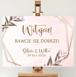 Plansza powitalna- Różowe Tło