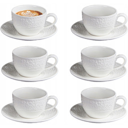 6 X Filiżanka 310 ML Zestaw Kawowy Ze