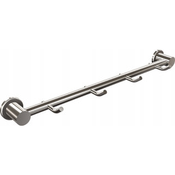 Wieszak łazienkowy 4-hakowy na kołki Chrom