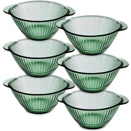 Miski bulionówki szklane zielone VERDE 450 ml 6