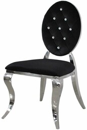 Krzesło Ludwik II glamour Black - nowoczesne krzesła
