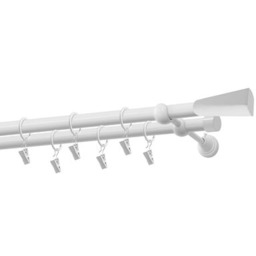Karnisz podwójny 19/19 mm Loft biały mat 160
