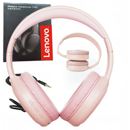Słuchawki Bezprzewodowe Nauszne Lenovo TH30 Różowe 9h Bateria
