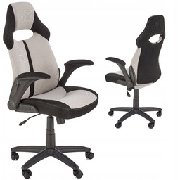 Krzesło do biurka młodzieżowe Bloom czarno-szary