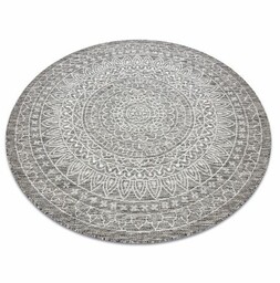Dywan SZNURKOWY SIZAL LOFT 21207 Rozeta koło BOHO