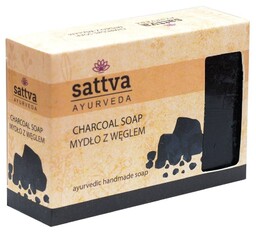 Naturalne Mydło Glicerynowe z Węglem Sattva, 125g