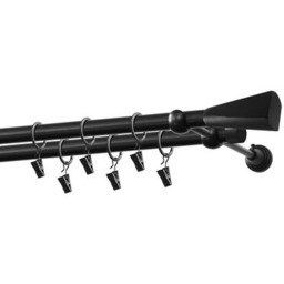 Karnisz podwójny 19/19 mm Loft czarny mat 200