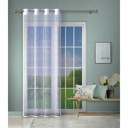 Markizeta Firana żakardowa gotowa 140x250 biała