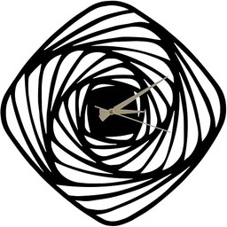 Stylowy dekoracyjny metalowy zegar ścienny "kwiat"