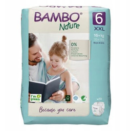 BAMBO Nature 6 (XXL 16+kg) Pieluszki, 20 szt.