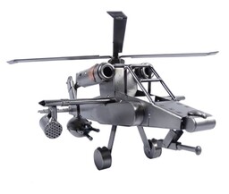 Metalowa figurka Helikopter. Prezent dla miłośnika lotnictwa
