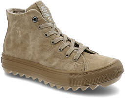Big Star Beżowe Sneakersy Damskie Stylowe Obuwie