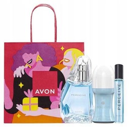 Avon Perceive, Zestaw Kosmetyków, 3 Szt. + Torebka