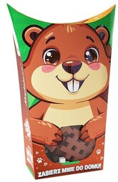 MARIOINEX Klocki elastyczne Mini Waffle Pocket Pets Bóbr