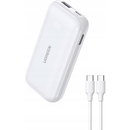 Powerbank 10000MAH Nexode Usb Usb-c 30W Pd Biały
