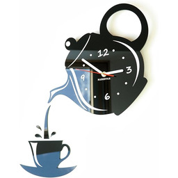 FLEXISTYLE Nowoczesny zegar ścienny do kuchni, kubek