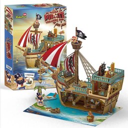 CUBIC FUN Puzzle 3D Kids Statek Piracki