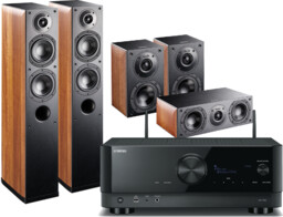 Yamaha RX-V6A (czarny) + Nota 550 X (orzech)