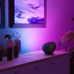 Lampa stołowa LED Hama WLAN, okrągła, inteligentna, RGBW,