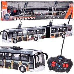 Trolejbus zdalnie sterowany na pilota 36 cm autobus