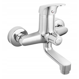 Ferro One Bateria Wannowa Z Obrotową Wylewką, Chrom