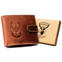 Elegancki portfel męski z nubukowej skóry naturalnej Always