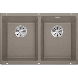 Blanco SUBLINE 350/350-U 523581 Granitowy Tartufo Zlewozmywak prostokątny