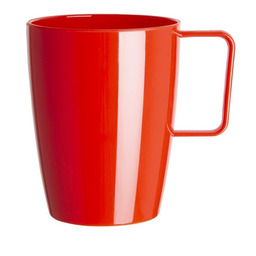 Kristallon Poliwęglanowy Kubek z uchwytem Czerwony 284ml (12