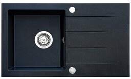 ICEBERG Zlewozmywak jednokomorowy z ociekaczem Focus ZFS1411 Onyx