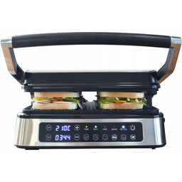 Grill Elektryczny Rozkładany Lund 2000W Programator Czasu