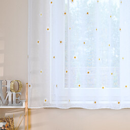 Markizeta BELLIS Firana gotowa na etaminie w stokrotki,