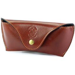 Florence Skórzane Etui Na Okulary Damskie Naturalna Skóra