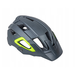 Kask rowerowy AUTHOR Trail X9 Szaro-żółty MTB (rozmiar