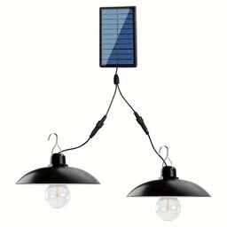 Żyrandol Wisząca Lampa Solarna Zestaw 2x Led Żarówka