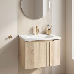 Szafka łazienkowa z umywalką Rea DB86-60L-3 Light 60cm