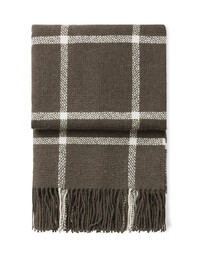 Elvang Pled wełniany Tartan Brown