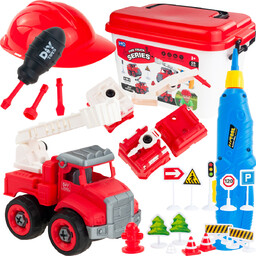 Mały Strażak Zestaw Małego Strażaka Pojazdy Autka Wóz