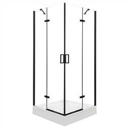 Kabina prysznicowa kwadratowa 90x90 Flow Kerra Black